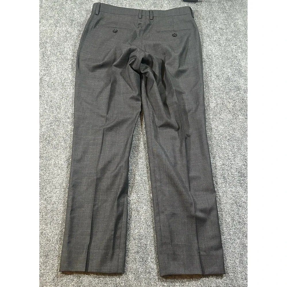 J Crew Mens Suit 40S Blazer 31x28 Slacks Grey Tollegno Wool Italian Fabric EUC